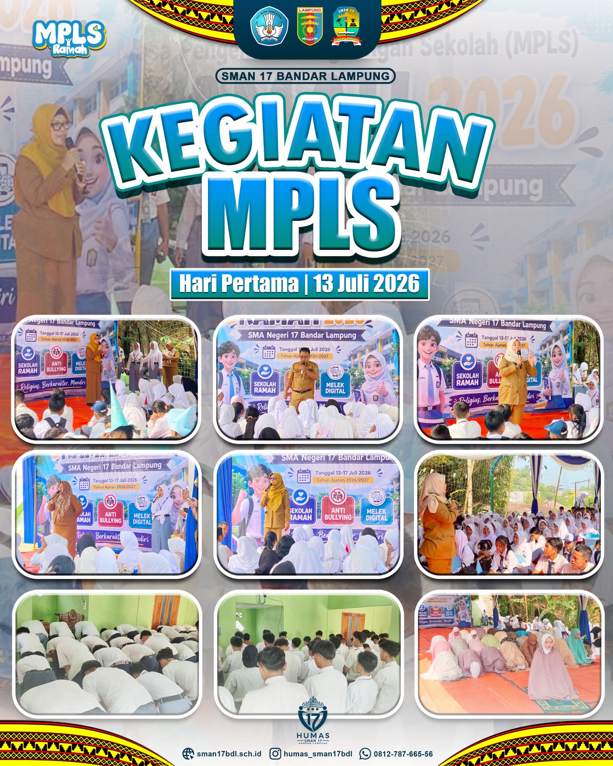 Sambut Generasi Unggul dengan Hangat, SMAN 17 Bandar Lampung Gelar MPLS Ramah Anak yang Seru dan Edukatif